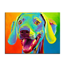 Carica l&#39;immagine nel visualizzatore di Gallery, Weimaraner Canvas Oil Print-Furbaby Friends Gifts