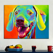 Charger l&#39;image dans la galerie, Weimaraner Canvas Oil Print-Furbaby Friends Gifts