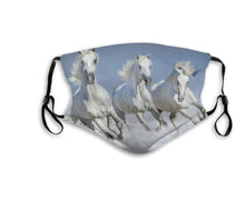 Cargar imagen en el visor de la galería, White Stallions, with 2 Carbon Pocket Filters-Furbaby Friends Gifts