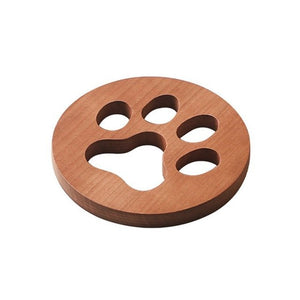 Wooden Paw Coasters-Furbaby Friends Gifts