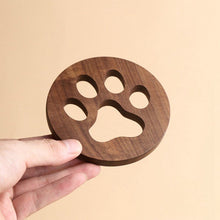 Cargar imagen en el visor de la galería, Wooden Paw Coasters-Furbaby Friends Gifts