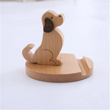 Load image into Gallery viewer, Wooden Puppy Phone Holder-Furbaby Friends Gifts