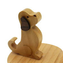 Load image into Gallery viewer, Wooden Puppy Phone Holder-Furbaby Friends Gifts