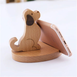 Wooden Puppy Phone Holder-Furbaby Friends Gifts